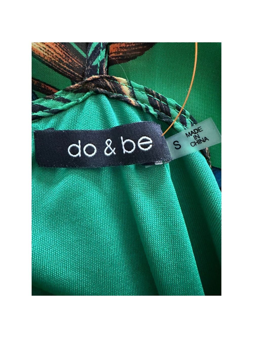 do & be Green Tropical Print Maxi Dress S - Picture 3 of 12